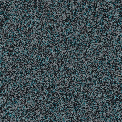 Fjord quartz epoxy flooring Vancouver — black with teal accent quartz blend
